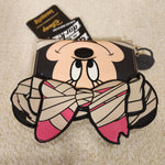 Minnie Mouse Mummy Costume Halloween Cosplay Zip Around Wallet