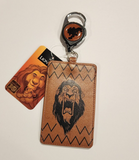 Villains Lion King Scar Face Retractable Lanyard ID Holder