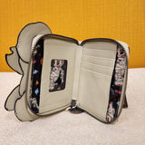 Minnie Mouse Mummy Costume Halloween Cosplay Zip Around Wallet