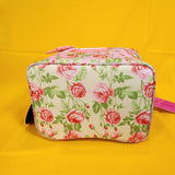 Betsey Johnson Rose Print 6 Pack Insulated Lunch Bag Train Case Cooler