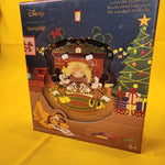 Mickey and Minnie Fireplace Coco Lenticular 3" LE Enamel Pin