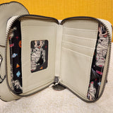 Minnie Mouse Mummy Costume Halloween Cosplay Zip Around Wallet
