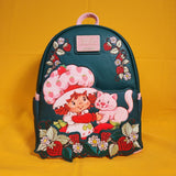 Loungefly Strawberry Shortcake Custard & Strawberry Embroidered Mini Backpack