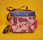 Betsey Johnson Rose Floral 6 Pack Insulated Lunch Bag Train Case Cooler