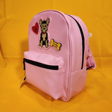 Marc Tetro 3 Piece Set Yorkshire Terrier Mini Backpack Wallet Cardholder