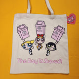 Cakeworthy The Powerpuff Girls Recycle Canvas Tote Bag