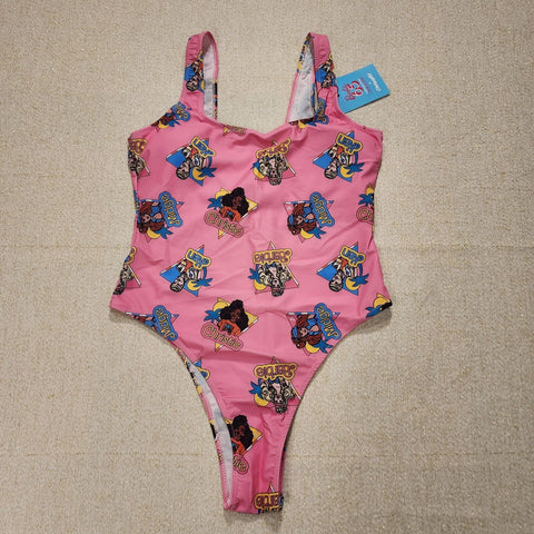 Barbie California Dream Pink One Piece Swim Suit Bathing Suit XL