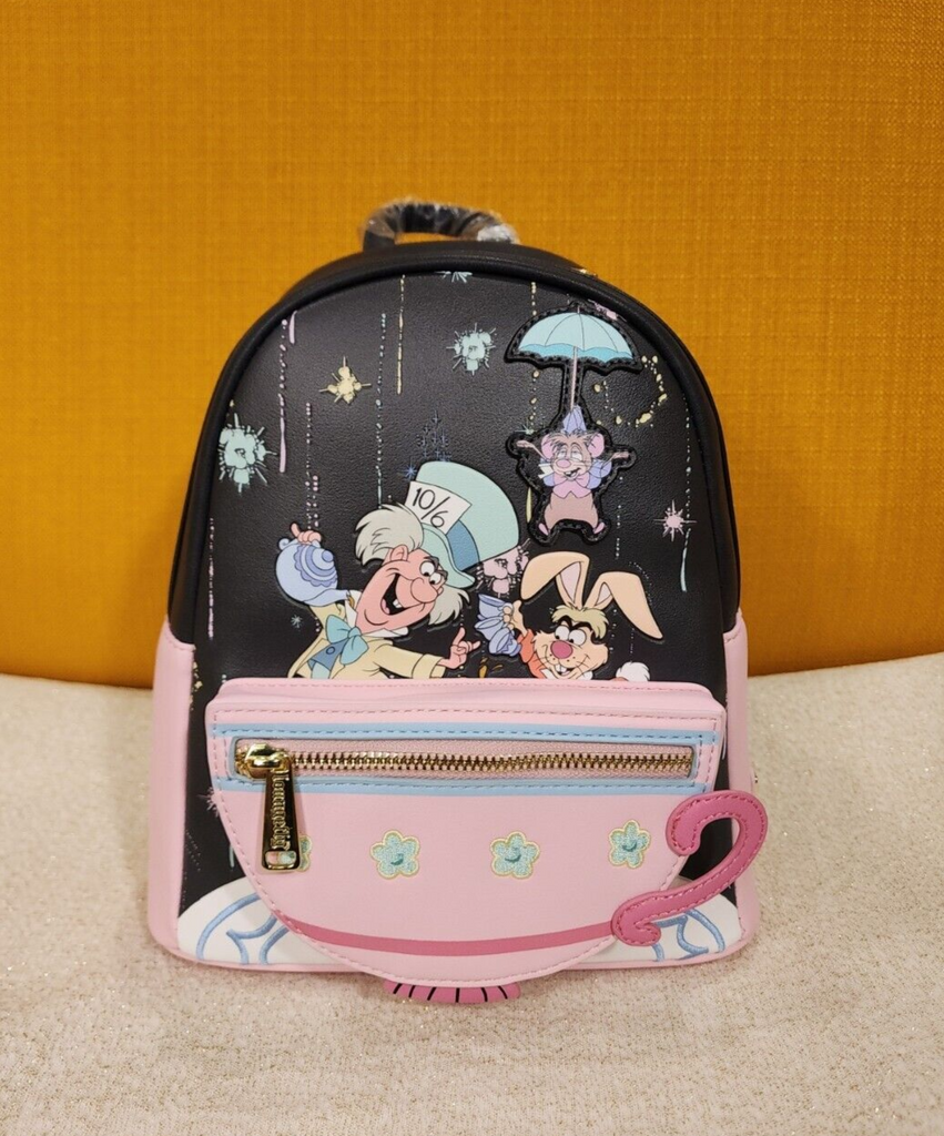 Loungefly Disney Alice in Wonderland Mushroom Tea Party Mini Backpack 