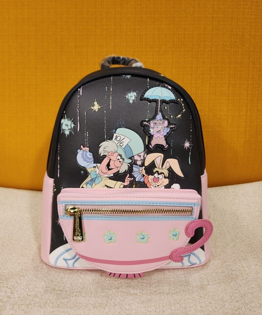 alice and wonderland mini backpack Alice in Wonderland Happy Unbirthday Mad Hatter Mini Backpack – Get Lojos Mojo