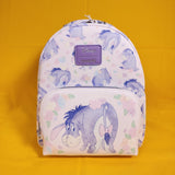 Loungefly Disney Winnie The Pooh Eeyore Purple Floral AOP Mini Backpack