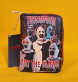 Loungefly Terrifier Art The Clown Splatter Halloween Horror Movie Zip Wallet