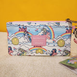 My Little Pony Sky Scene AOP Print Nylon Zip Pouch Wristlet Wallet