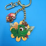 Loungefly Disney Tangled Rapunzel Pascal Paint Fall Autumn Keychain Charm