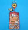 Peanuts Snoopy Fall Leaf Pumpkin Dog House Halloween Lanyard ID Holder