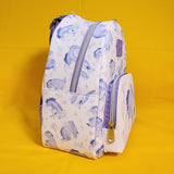 Loungefly Disney Winnie The Pooh Eeyore Purple Floral AOP Mini Backpack
