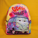 Loungefly Disney Pixar Cars Fillmore Tie-Dye Good Vibes Hippie Min Backpack