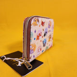 Loungefly Disney Cats Milk Cartons AOP Simba Figaro Marie Oliver Zip Wallet