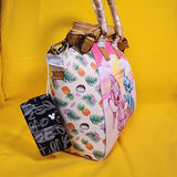 Loungefly Disney Lilo and Stitch & Angel Sunset Beach Scrump Satchel Handbag