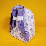 Loungefly Disney Winnie The Pooh Eeyore Purple Floral AOP Mini Backpack