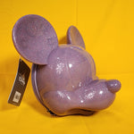 Loungefly Disney Parks Mickey Mouse 3D Molded Head Purple Glitter Crossbody Bag