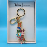 Disney BaubleBar Piglet Jeweled Scarf Holding Presents Keychain Bag Charm