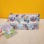 My Little Pony Sky Scene AOP Print Nylon Zip Pouch Wristlet Wallet