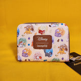 Loungefly Disney Cats Milk Cartons AOP Simba Figaro Marie Oliver Zip Wallet