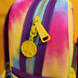 Loungefly Disney Pixar Cars Fillmore Tie-Dye Good Vibes Hippie Min Backpack
