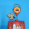 Peanuts Snoopy Fall Leaf Pumpkin Dog House Halloween Lanyard ID Holder