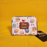 Loungefly Disney Cats Milk Cartons AOP Simba Figaro Marie Oliver Zip Wallet