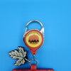 Peanuts Snoopy Fall Leaf Pumpkin Dog House Halloween Lanyard ID Holder