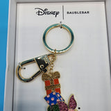 Disney BaubleBar Piglet Jeweled Scarf Holding Presents Keychain Bag Charm