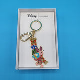 Disney BaubleBar Piglet Jeweled Scarf Holding Presents Keychain Bag Charm