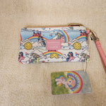 My Little Pony Sky Scene AOP Print Nylon Zip Pouch Wristlet Wallet