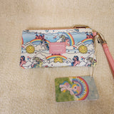 My Little Pony Sky Scene AOP Print Nylon Zip Pouch Wristlet Wallet