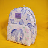 Loungefly Disney Winnie The Pooh Eeyore Purple Floral AOP Mini Backpack