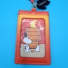 Peanuts Snoopy Fall Leaf Pumpkin Dog House Halloween Lanyard ID Holder
