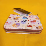 Loungefly Disney Cats Milk Cartons AOP Simba Figaro Marie Oliver Zip Wallet