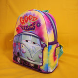 Loungefly Disney Pixar Cars Fillmore Tie-Dye Good Vibes Hippie Min Backpack