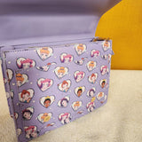 Princess Anime Heart Purple Crossbody Handbag