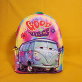 Loungefly Disney Pixar Cars Fillmore Tie-Dye Good Vibes Hippie Min Backpack