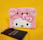 Loungefly Sanrio Hello Kitty Pink Plush Teddy Bear Cosplay Zip Around Wallet