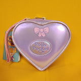 Loungefly Polly Pocket Compact Play set Figural Iridescent Zip Wristlet Wallet