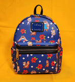 Rescue Rangers Character All Over Print Blue Mini Backpack