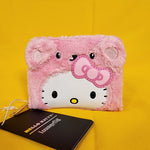 Loungefly Sanrio Hello Kitty Pink Plush Teddy Bear Cosplay Zip Around Wallet