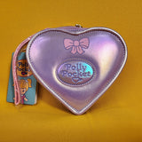 Loungefly Polly Pocket Compact Play set Figural Iridescent Zip Wristlet Wallet