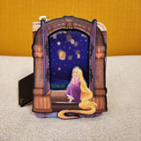 Tangled Rapunzel Lenticular Lantern Window Zip Around Wallet
