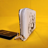 Alice In Wonderland Black & White Sketch Zip Wallet
