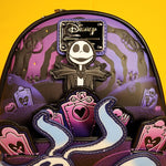 Loungefly Disney NBC Zero Graveyard Light Up Jack Pop Up Mini Backpack