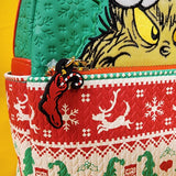 Loungefly Dr. Seuss How the Grinch Stole Christmas Holiday Sweater Mini Backpack